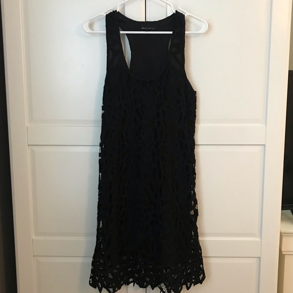 Black lace summer dress